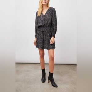 RAILS Zana Dress in Charcoal Abstract Animal